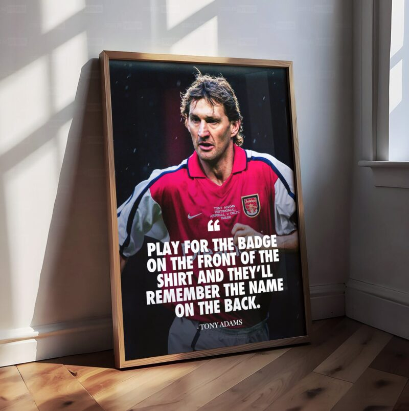 Tony Adams 'Quote' Poster