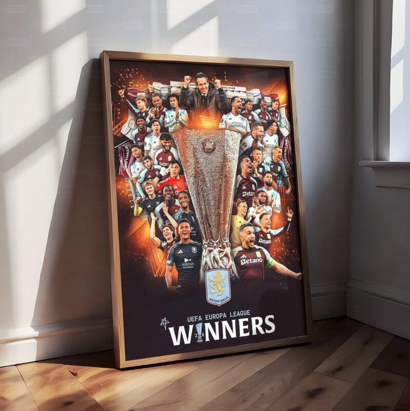 Aston Villa 'UEFA Europa League Champions' Poster