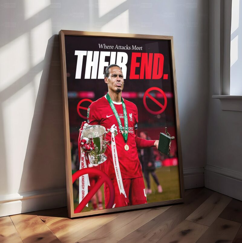 Virgil van Dijk 'Attack Meets End' Poster