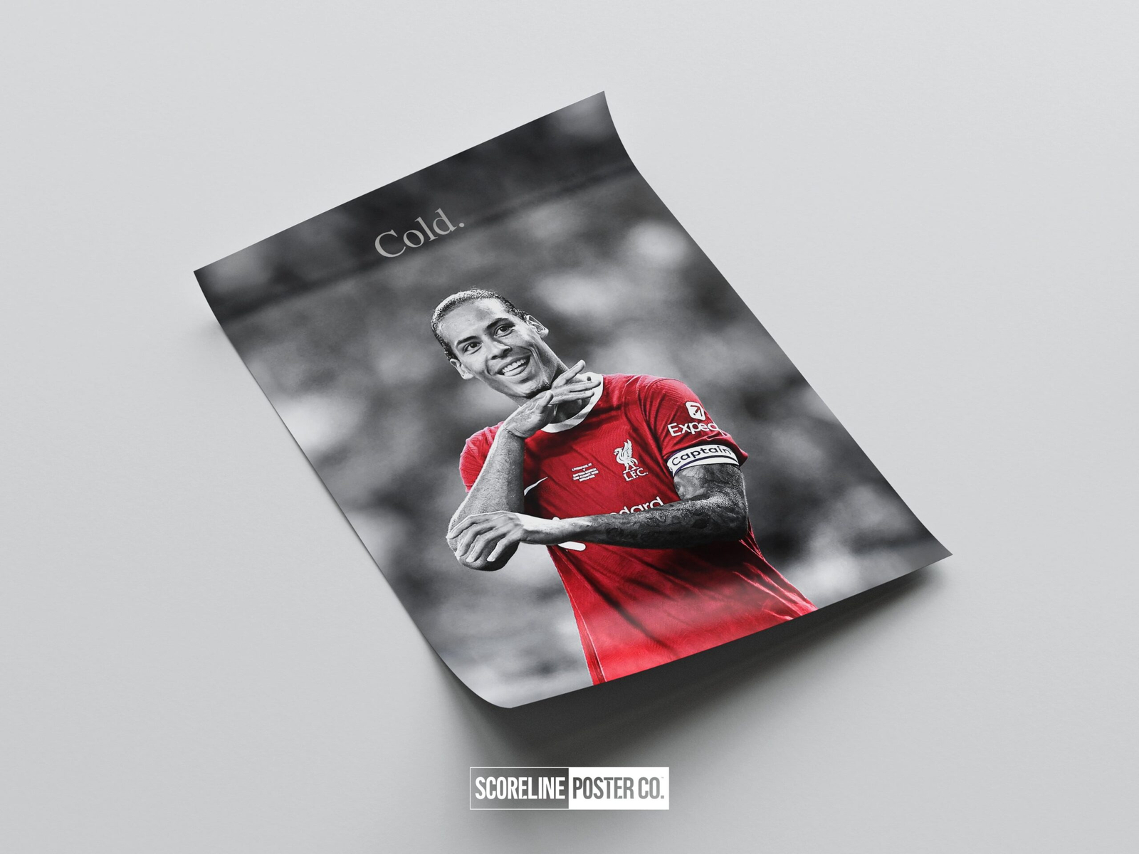 Virgil van Dijk 'Cold' Poster - Image 4