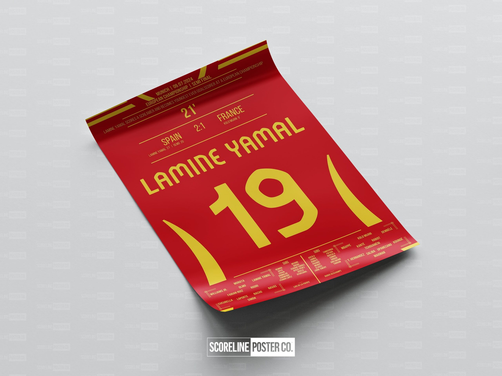 Lamine Yamal Shirt Poster - Image 4