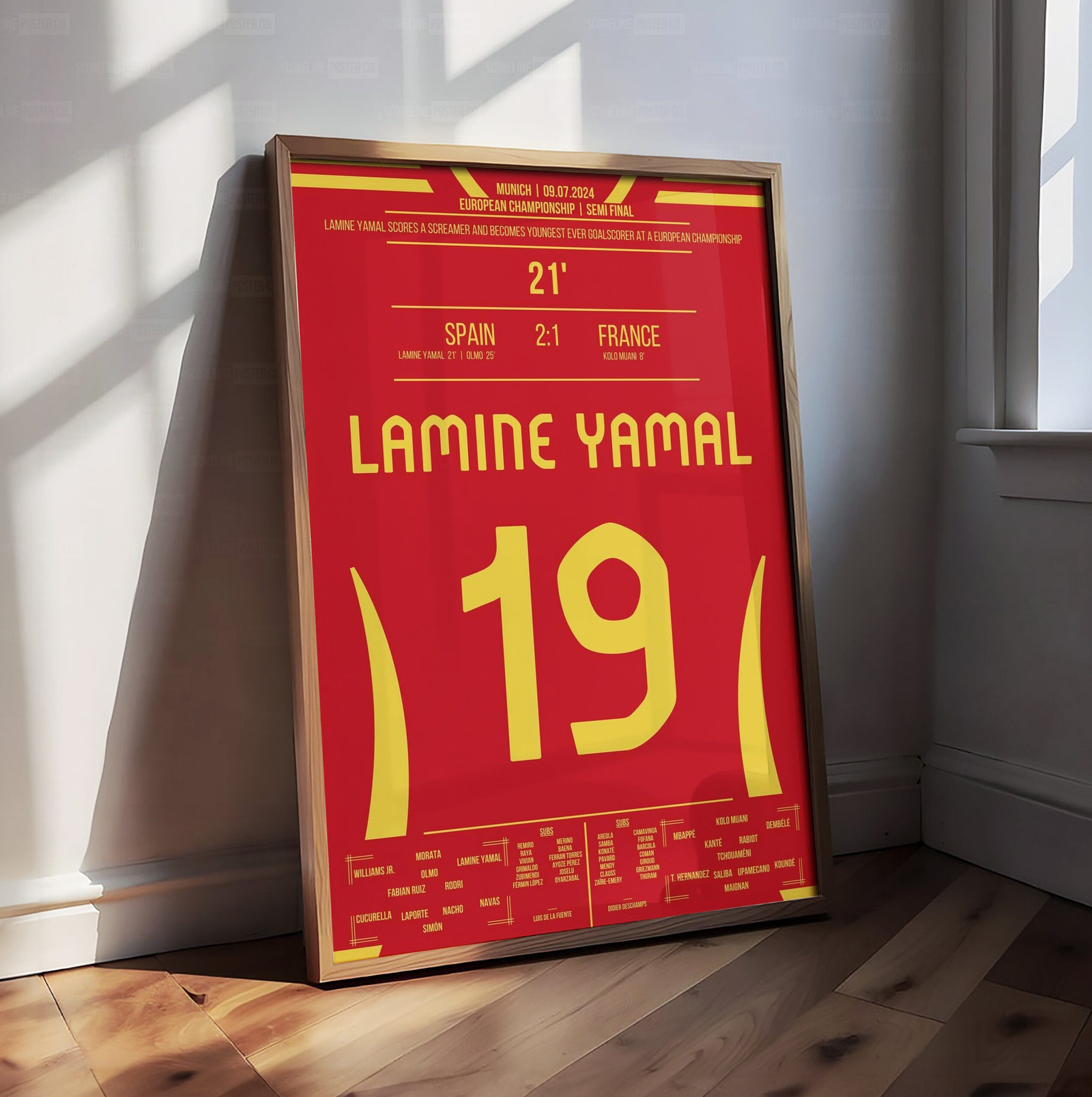 Lamine Yamal Shirt Poster