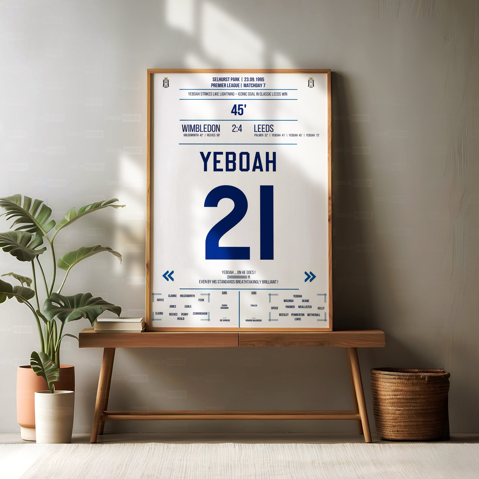 Tony Yeboah Shirt Poster - Image 2