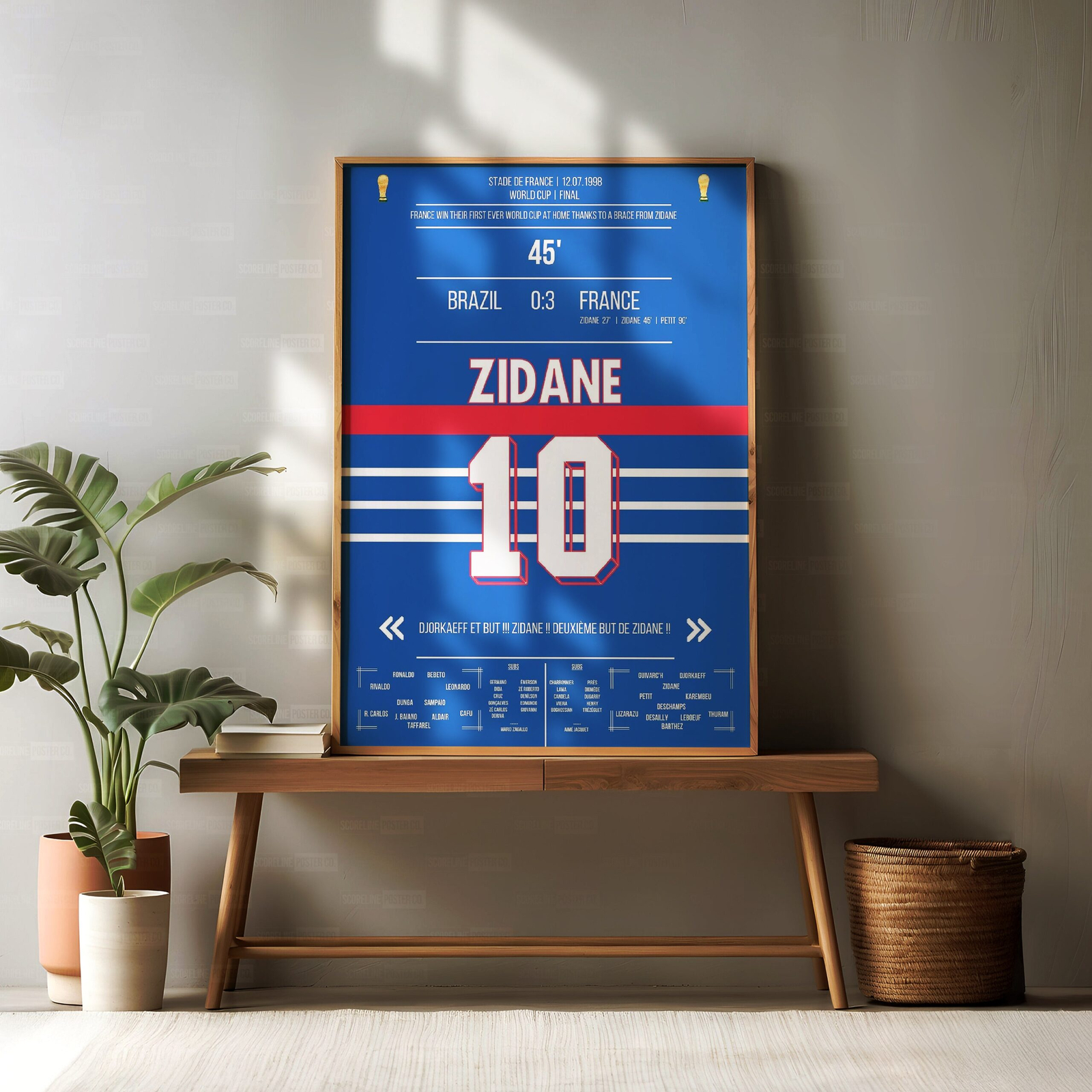 Zinedine Zidane Shirt Poster - Image 2