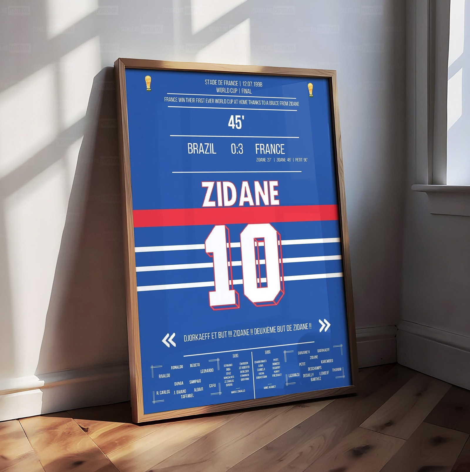 Zinedine Zidane Shirt Poster