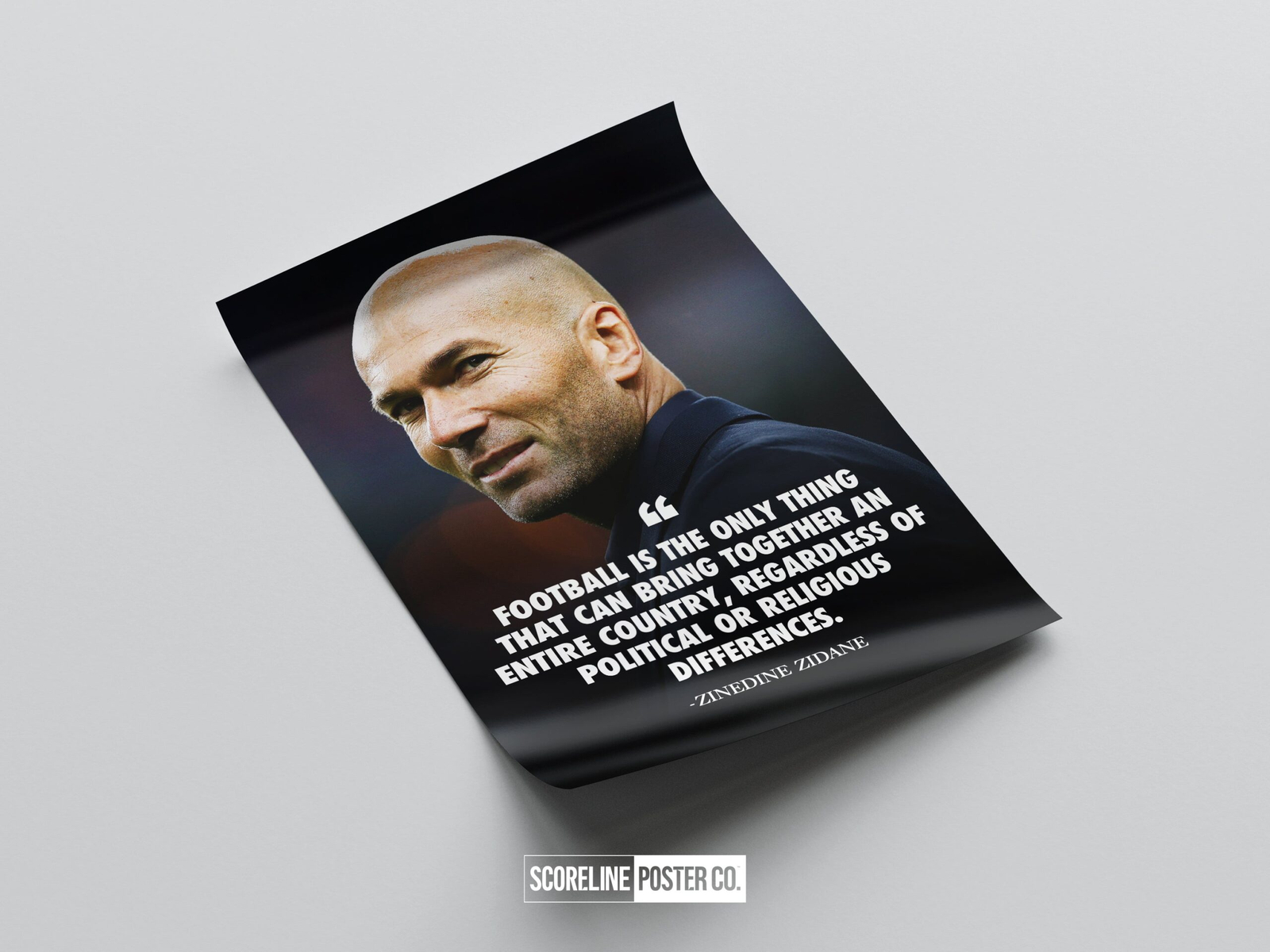 Zinedine Zidane 'Quote' Poster - Image 4