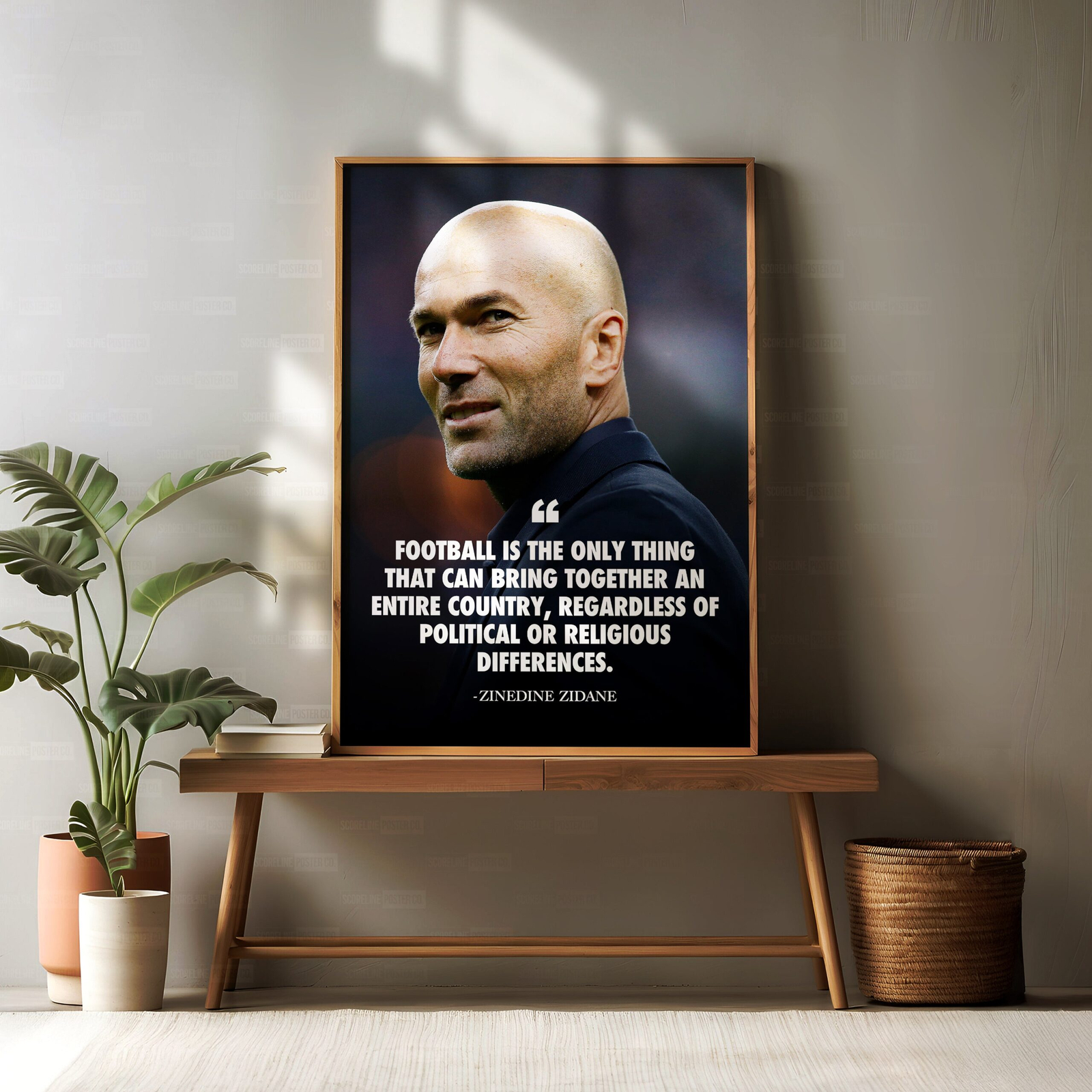 Zinedine Zidane 'Quote' Poster - Image 2