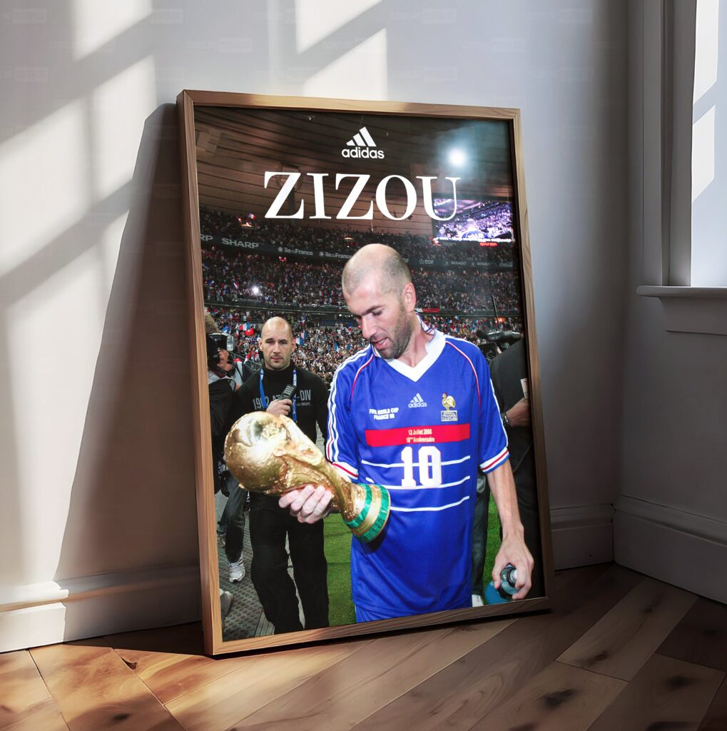 Zinedine Zidane 'World Cup' Poster
