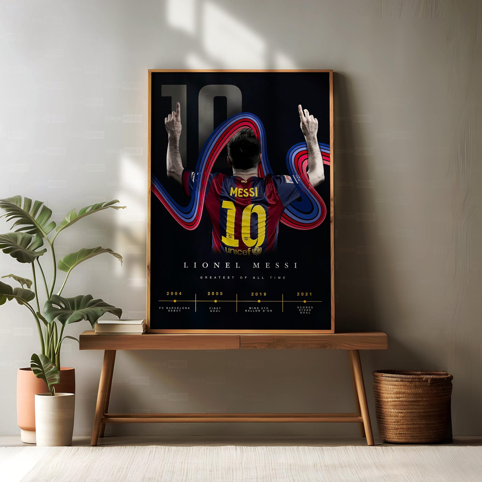 Lionel Messi ‘Barcelona Timeline’ Poster - Image 2