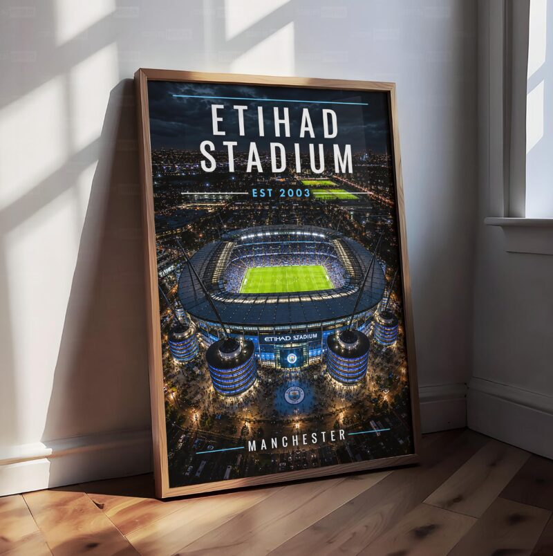 Manchester City ‘Etihad Stadium’ Poster